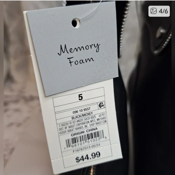 A New Day Black Heeled Boots with Silver Zipper & Buckle Detail Memory Foam - Picture 6 of 6